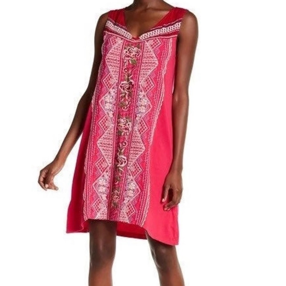 Johnny Was Sleeveless Embroidery Tunic S